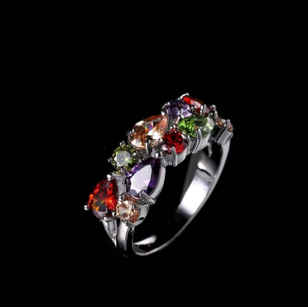 Crystal Multicolor Ring